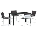 Garten Essgruppe 5 pcs Weiß 140 x 70 x 73 cm