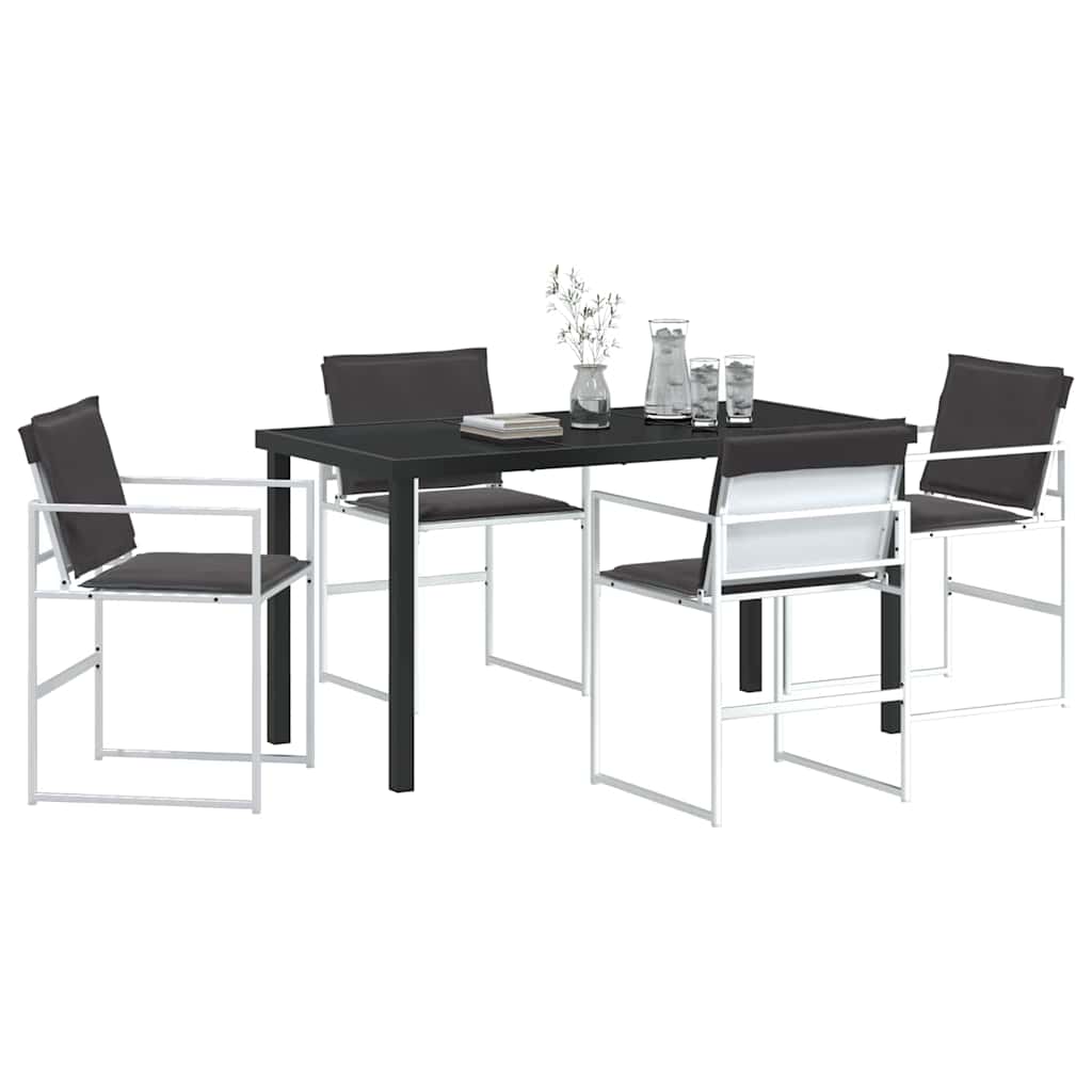 Garten Essgruppe 5 pcs Weiß 140 x 70 x 73 cm