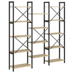 Bücherregal Sonoma-Eiche 156 x 25 x 167 cm Holzwerkstoff