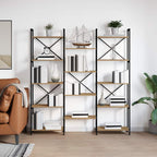 Bücherregal Artisan-Eiche 156 x 25 x 167 cm Holzwerkstoff