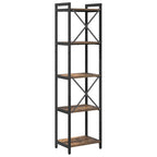 Bücherregal Geräucherte Eiche 40 x 30 x 155 cm Holzwerkstoff