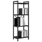 Bücherregal Schwarz Eichen-Optik 40 x 30 x 119 cm Holzwerkstoff