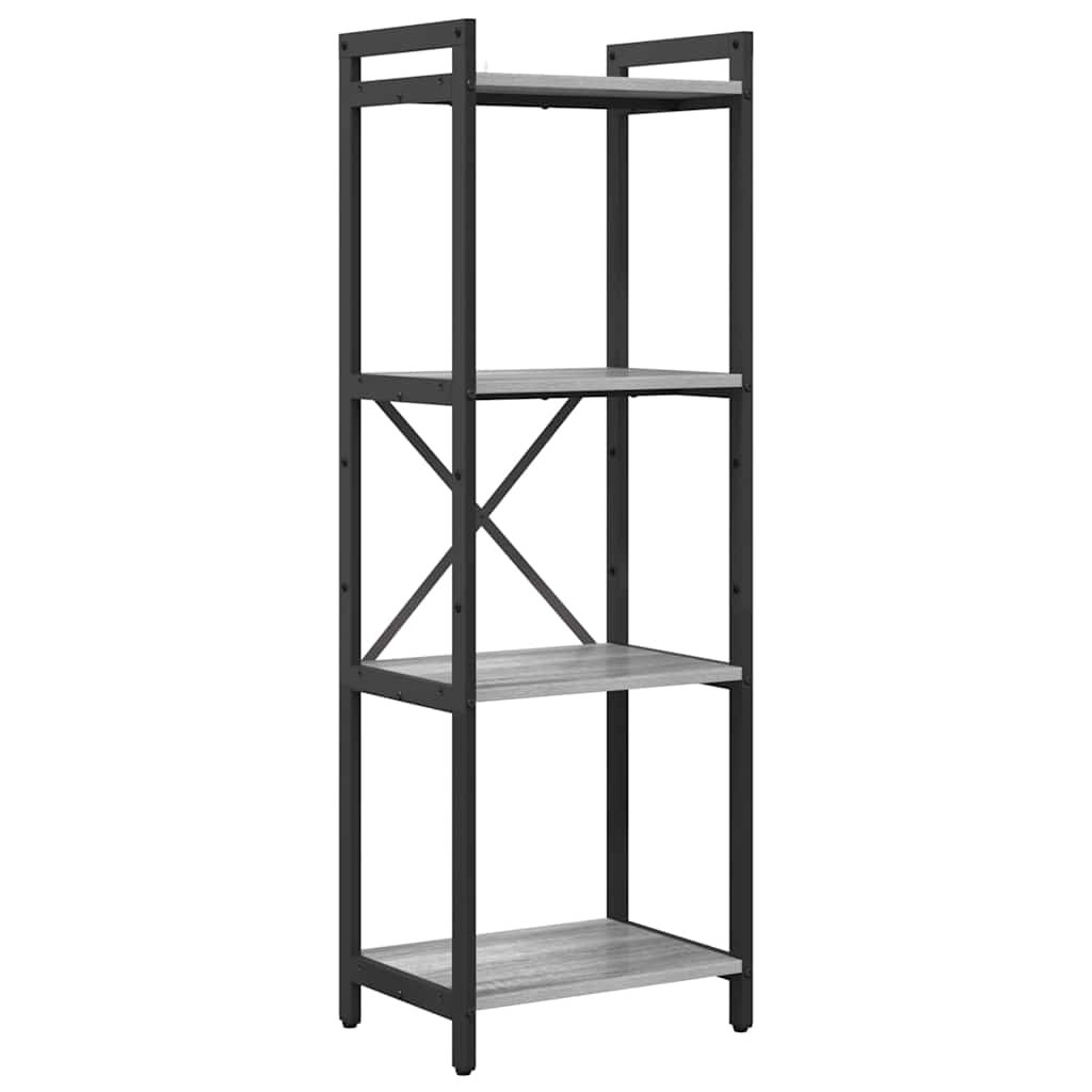 Bücherregal Grau Sonoma 40 x 30 x 119 cm Holzwerkstoff