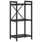 Bücherregal Schwarz Eichen-Optik 40 x 30 x 85 cm Holzwerkstoff