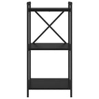 Bücherregal Schwarz Eichen-Optik 40 x 30 x 85 cm Holzwerkstoff
