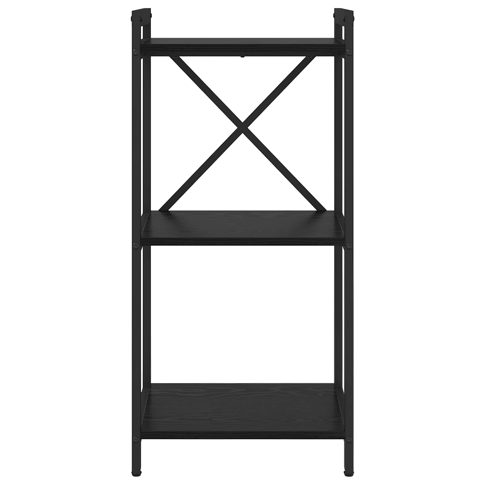 Bücherregal Schwarz Eichen-Optik 40 x 30 x 85 cm Holzwerkstoff
