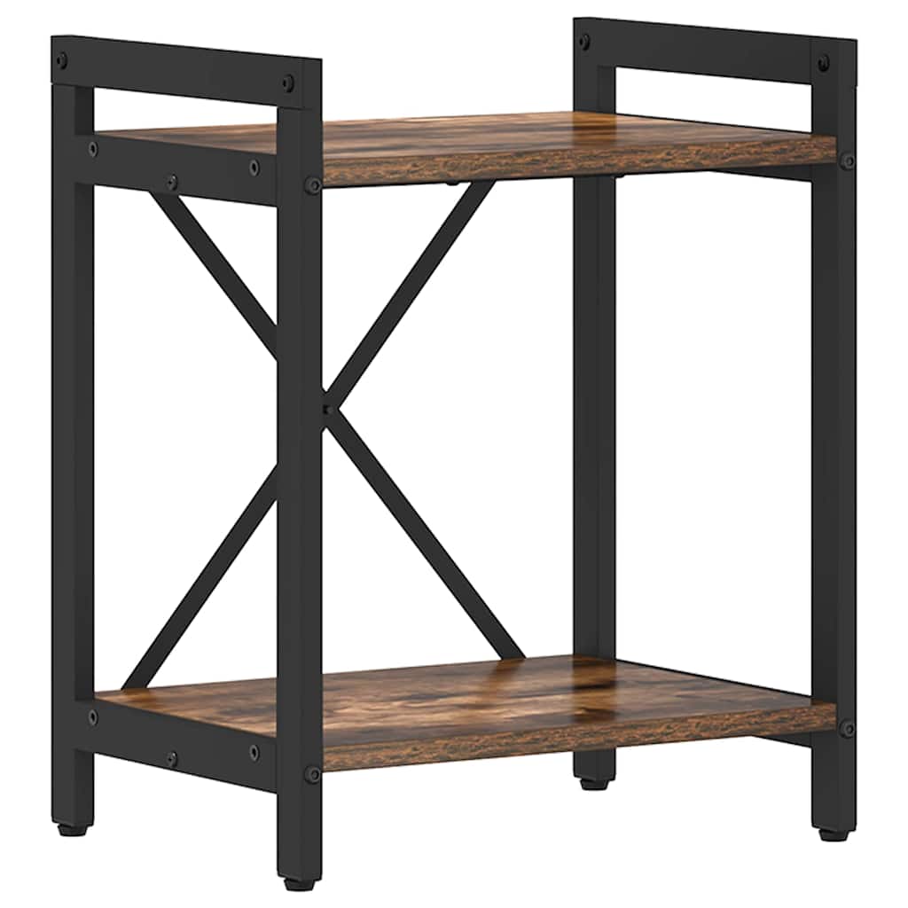 Bücherregal Geräucherte Eiche 40 x 30 x 50 cm Holzwerkstoff