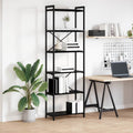 Bücherregal Schwarz Eichen-Optik 60 x 30 x 189,5 cm