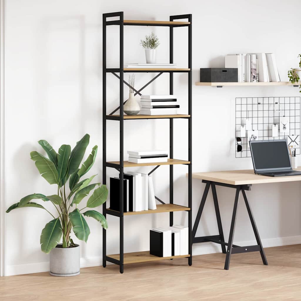 Bücherregal Artisan-Eiche 60 x 30 x 189,5 cm Holzwerkstoff