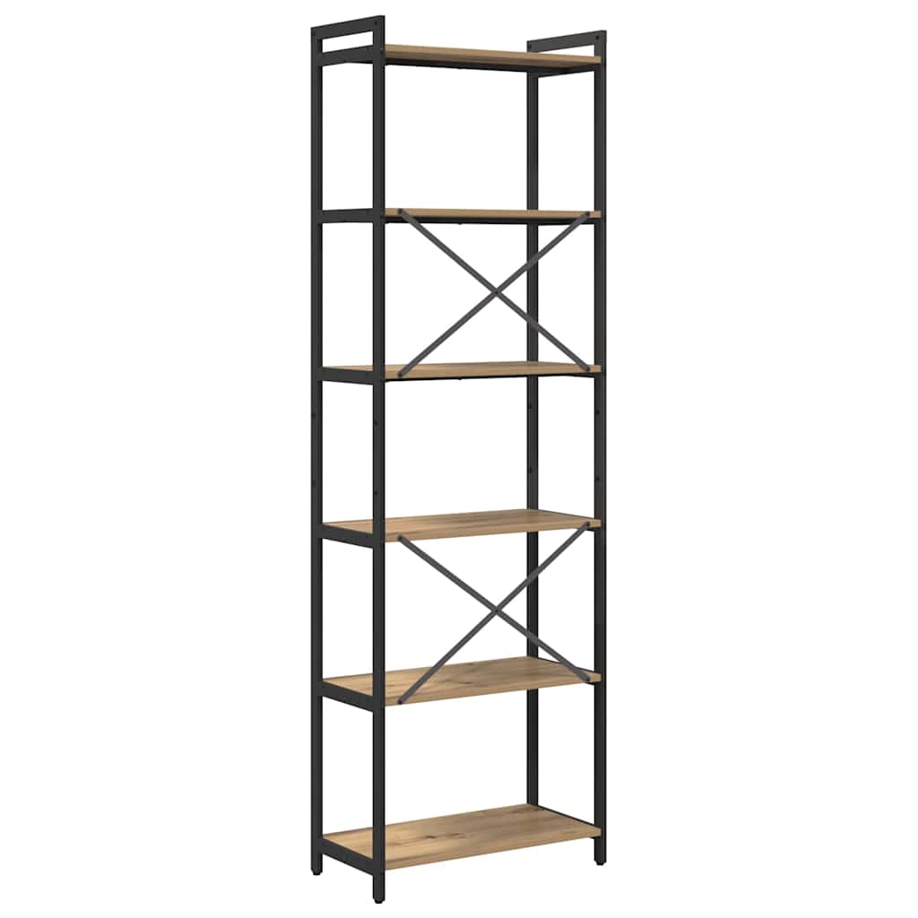 Bücherregal Artisan-Eiche 60 x 30 x 189,5 cm Holzwerkstoff