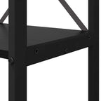 Bücherregal Schwarz Eichen-Optik 60 x 30 x 155 cm Holzwerkstoff