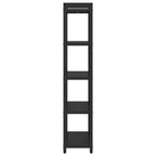 Bücherregal Schwarz Eichen-Optik 60 x 30 x 155 cm Holzwerkstoff