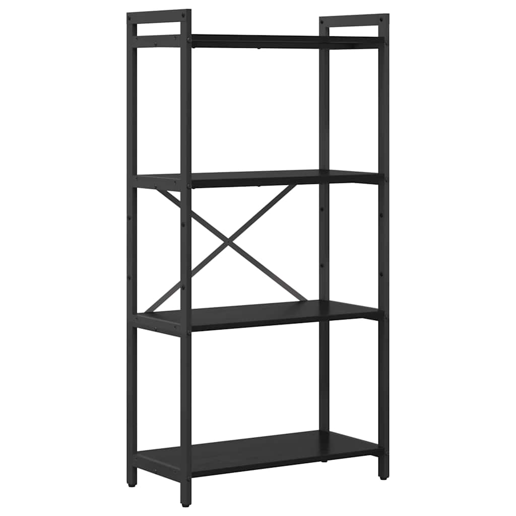 Bücherregal Schwarz Eichen-Optik 60 x 30 x 120 cm Holzwerkstoff