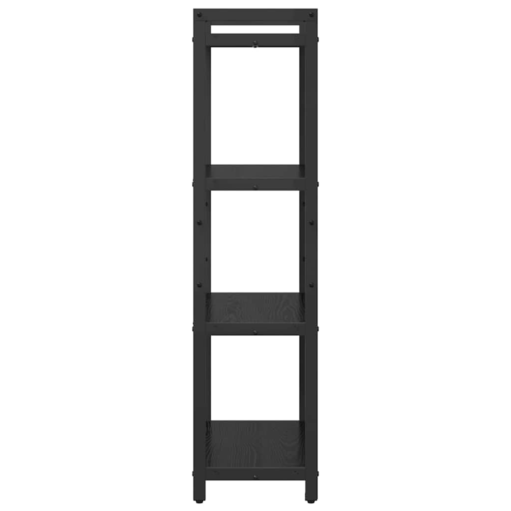 Bücherregal Schwarz Eichen-Optik 60 x 30 x 120 cm Holzwerkstoff