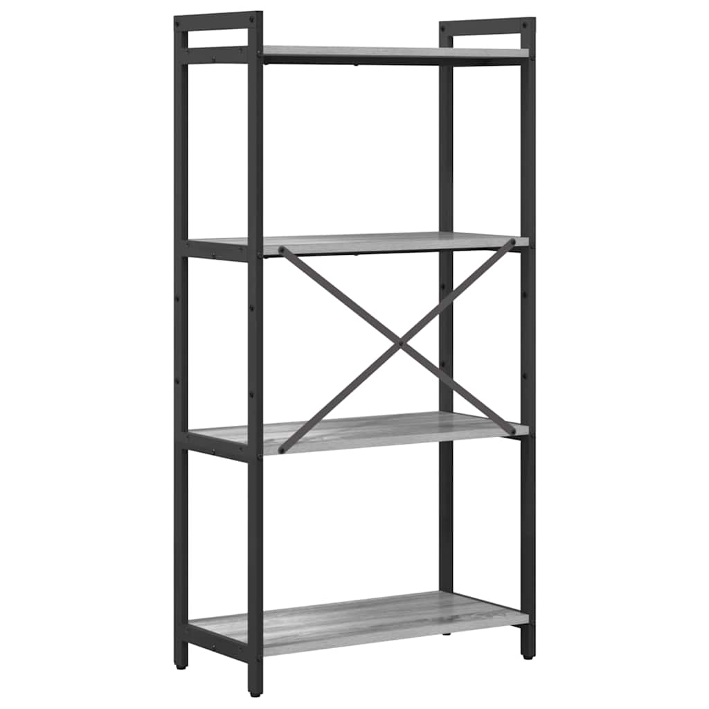 Bücherregal Grau Sonoma 60 x 30 x 120 cm Holzwerkstoff