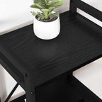 Bücherregal Schwarz Eichen-Optik 60 x 30 x 85 cm Holzwerkstoff