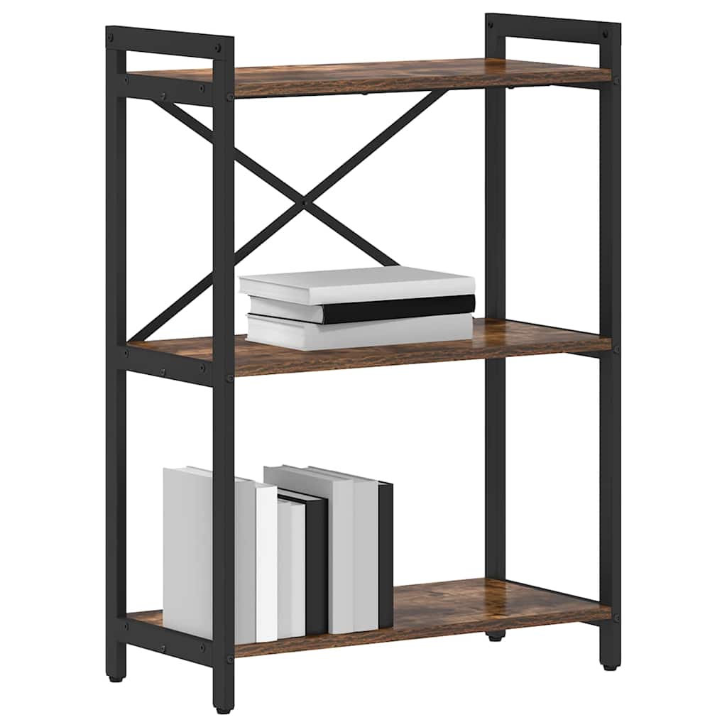 Bücherregal Geräucherte Eiche 60 x 30 x 85 cm Holzwerkstoff