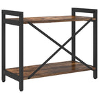 Bücherregal Geräucherte Eiche 60 x 30 x 50 cm Holzwerkstoff