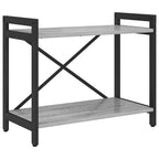 Bücherregal Grau Sonoma 60 x 30 x 50 cm Holzwerkstoff