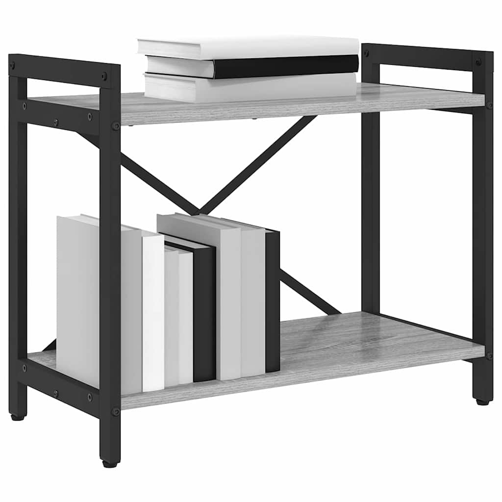 Bücherregal Grau Sonoma 60 x 30 x 50 cm Holzwerkstoff
