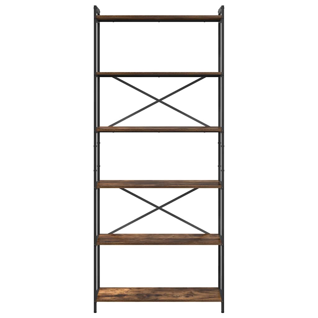 Bücherregal Geräucherte Eiche 80 x 30 x 189,5 cm Holzwerkstoff