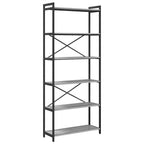 Bücherregal Grau Sonoma 80 x 30 x 189,5 cm Holzwerkstoff