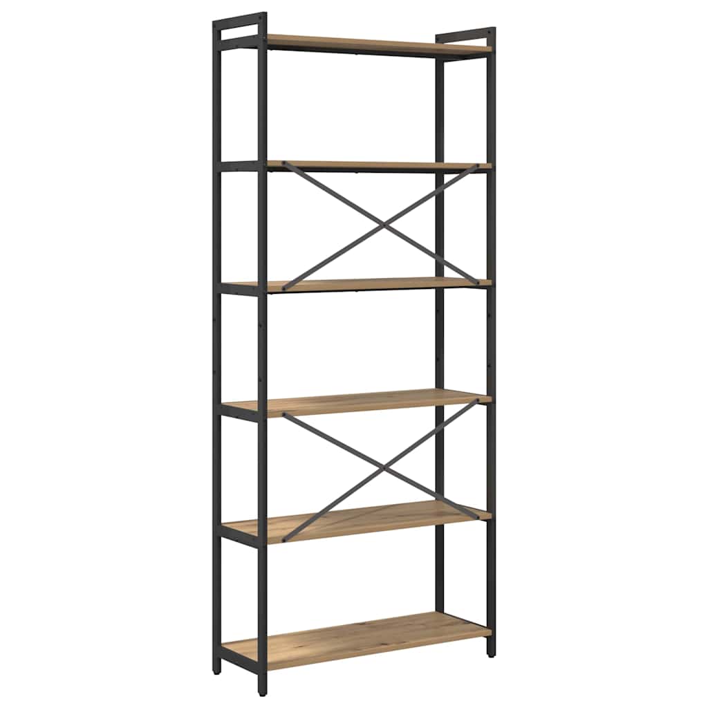 Bücherregal Artisan-Eiche 80 x 30 x 189,5 cm Holzwerkstoff