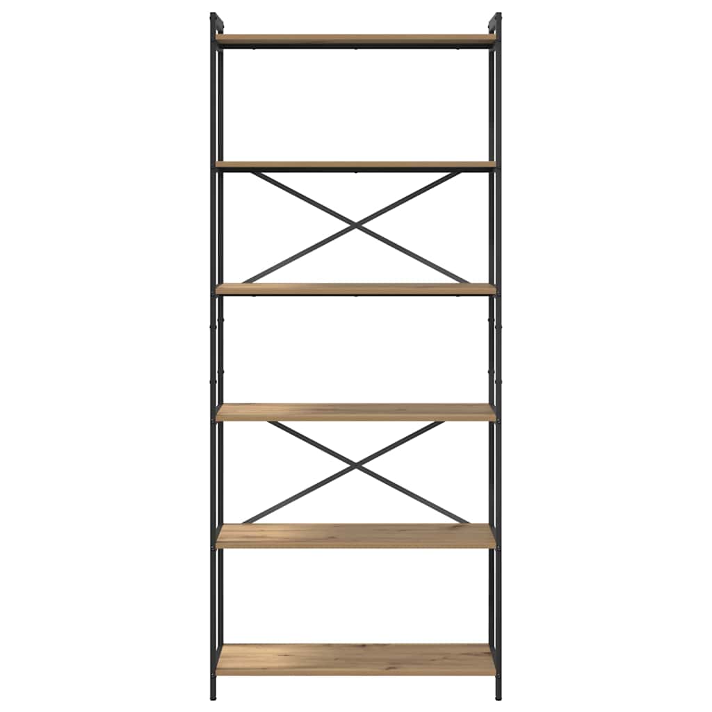 Bücherregal Artisan-Eiche 80 x 30 x 189,5 cm Holzwerkstoff