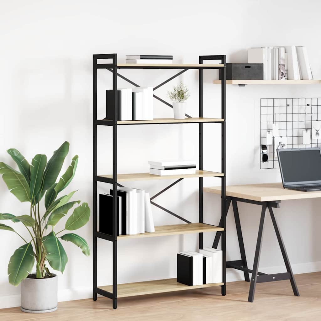 Bücherregal Sonoma-Eiche 80 x 30 x 155 cm Holzwerkstoff