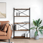 Bücherregal Geräucherte Eiche 80 x 30 x 155 cm Holzwerkstoff