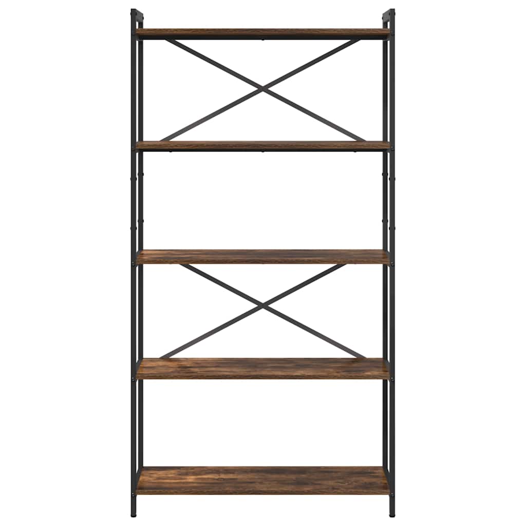 Bücherregal Geräucherte Eiche 80 x 30 x 155 cm Holzwerkstoff