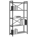 Bücherregal Grau Sonoma 80 x 30 x 155 cm Holzwerkstoff