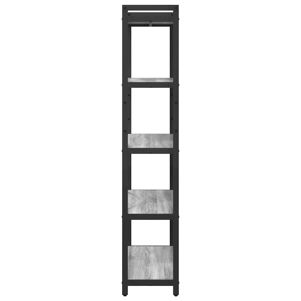 Bücherregal Grau Sonoma 80 x 30 x 155 cm Holzwerkstoff