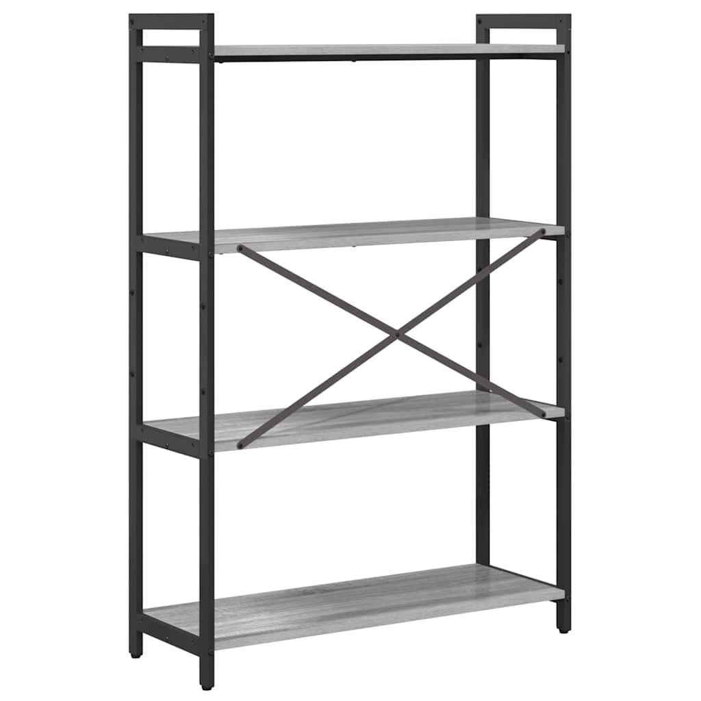 Bücherregal Grau Sonoma 80 x 30 x 120 cm Holzwerkstoff