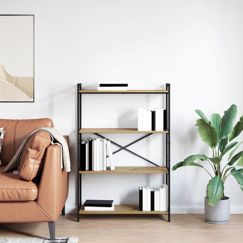 Bücherregal Artisan-Eiche 80 x 30 x 120 cm Holzwerkstoff