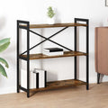 Bücherregal Geräucherte Eiche 80 x 30 x 85 cm Holzwerkstoff