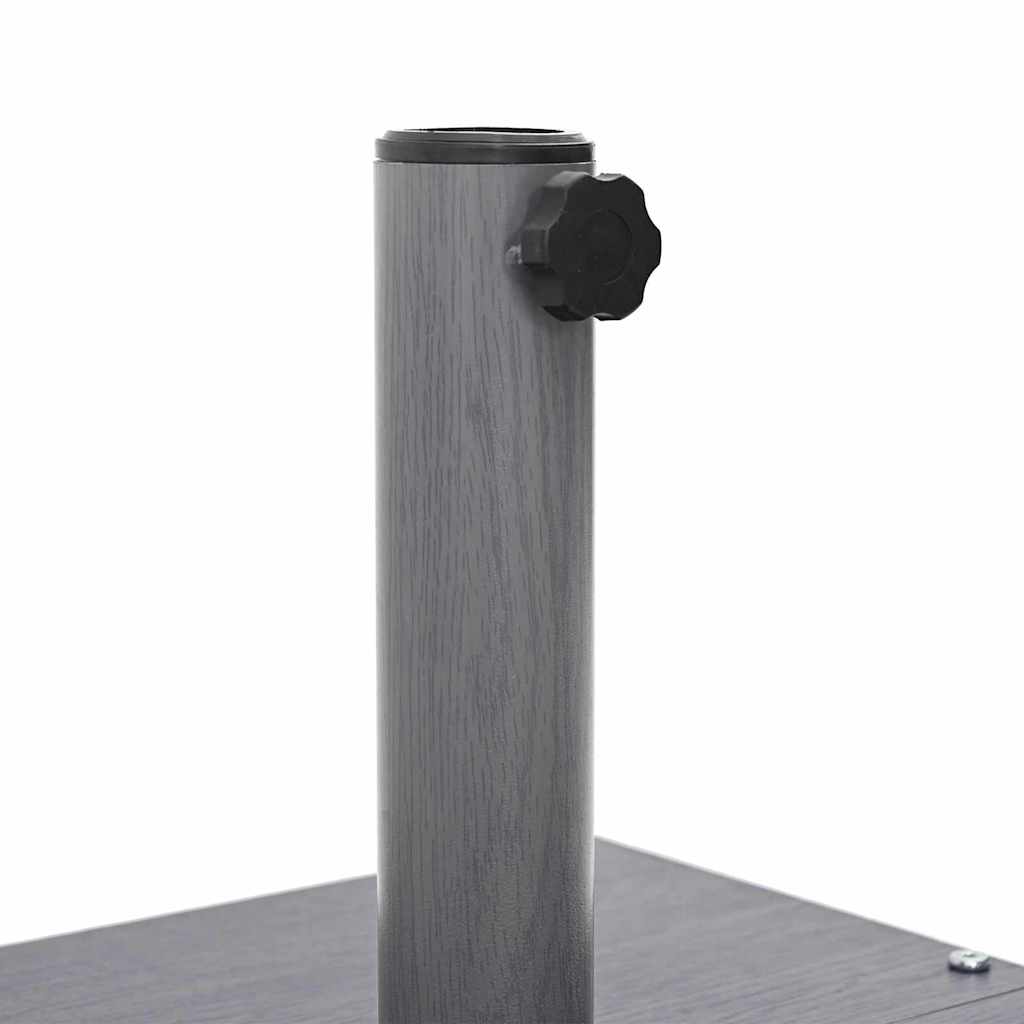 Sonnenschirmständer Dunkelgraue Holzoptik 45 x 45 x 31,5 cm