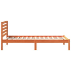 Bettrahmen Wachsbraun 90 x 200 cm Massives Kiefernholz