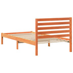 Bettrahmen Wachsbraun 90 x 190 cm Massives Kiefernholz