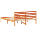 Bettrahmen Wachsbraun 160 x 200 cm Massives Kiefernholz