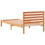 Bettrahmen Wachsbraun 90 x 210 cm Massives Kiefernholz