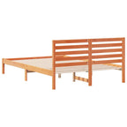 Bettrahmen Wachsbraun 140 x 220 cm Massives Kiefernholz