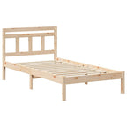 Bettrahmen Braun 80 x 200 cm Massives Kiefernholz