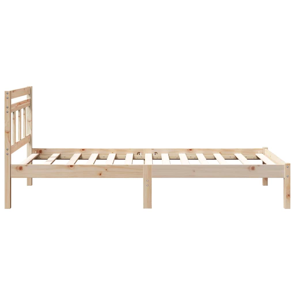 Bettrahmen Braun 80 x 200 cm Massives Kiefernholz