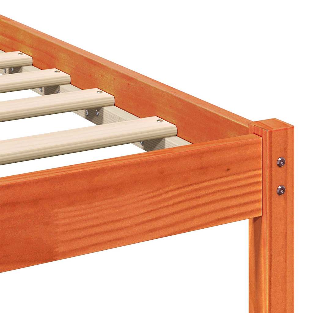 Bettrahmen Braun 80 x 200 cm Massives Kiefernholz