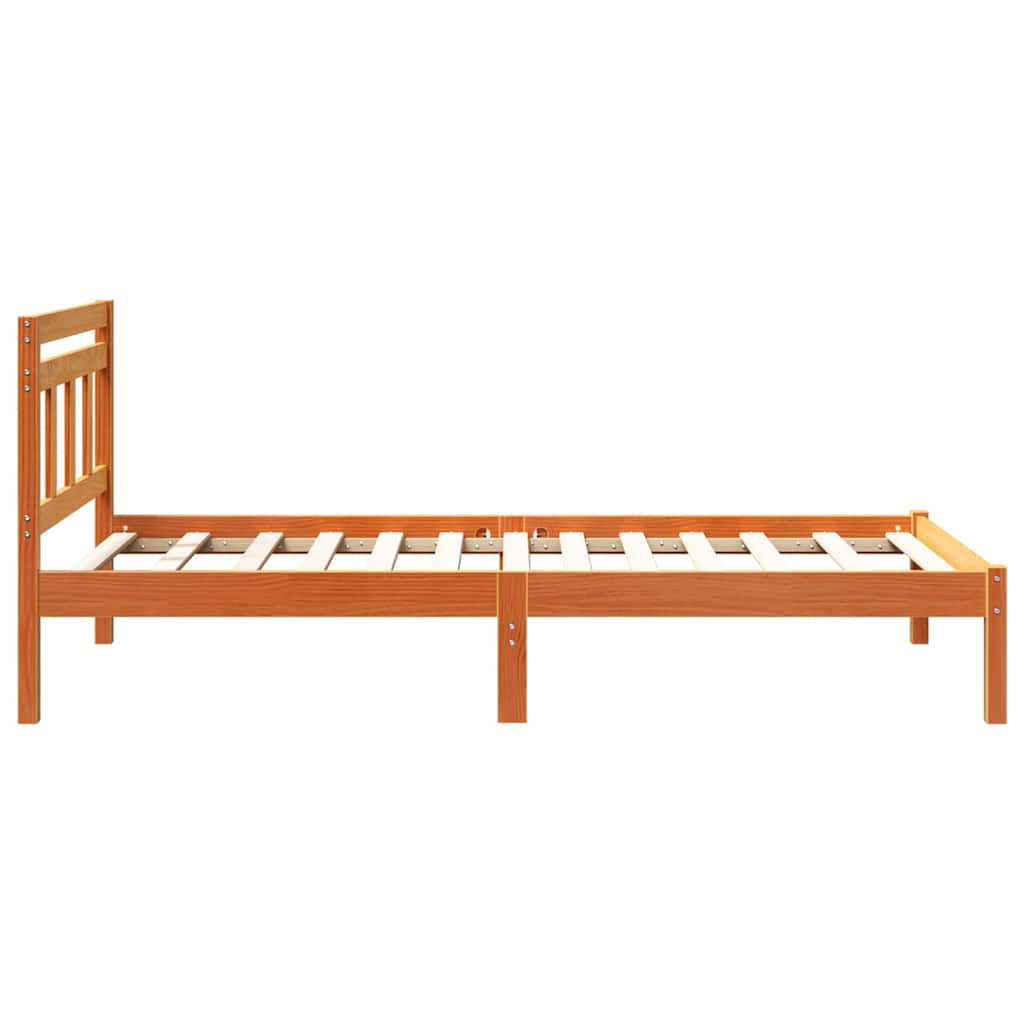 Bettrahmen Braun 80 x 200 cm Massives Kiefernholz