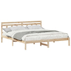 Bettrahmen Braun 200 x 200 cm Massives Kiefernholz