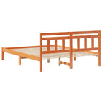 Bettrahmen Braun 150 x 200 cm Massives Kiefernholz