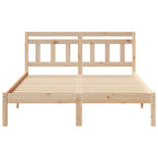 Bettrahmen Braun 120 x 190 cm Massives Kiefernholz