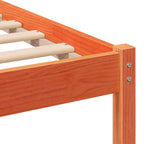 Bettrahmen Braun 140 x 190 cm Massives Kiefernholz